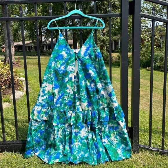 Anthropologie Corey Lynn Calter V-Neck Ruffle Midi Dress NWT - Picture 12 of 13